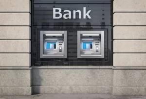 bank infrastructure - atms in physical location, invisibly supported by the need to modernise and undertake digital transformation